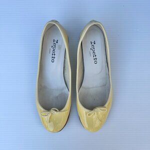 Repetto Camille Patent Leather Heels "Miami" Yellow - Size 39/US 8